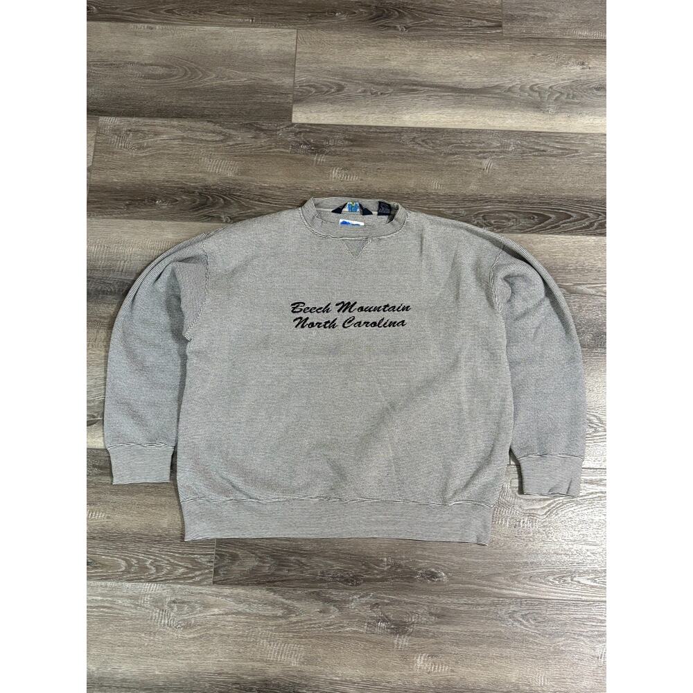 Vintage Luna Pier Beach Mountain North Carolina Knit Crewneck Retro - Men’s XL